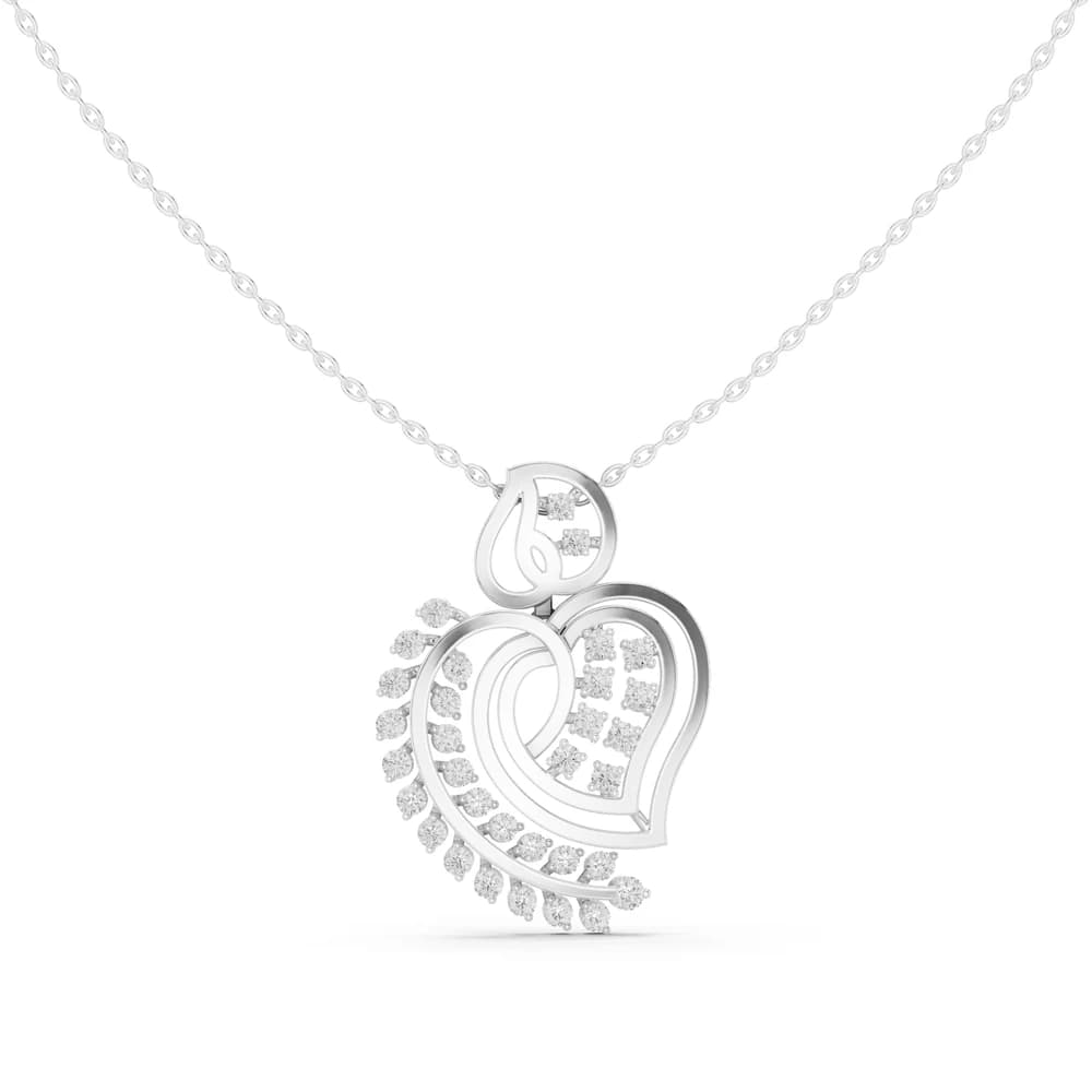 Dainty Cluster Lab Grown Diamond Halo Pendant - Image 2 Dainty Cluster Lab Grown Diamond Halo Pendant, view 2 of 6