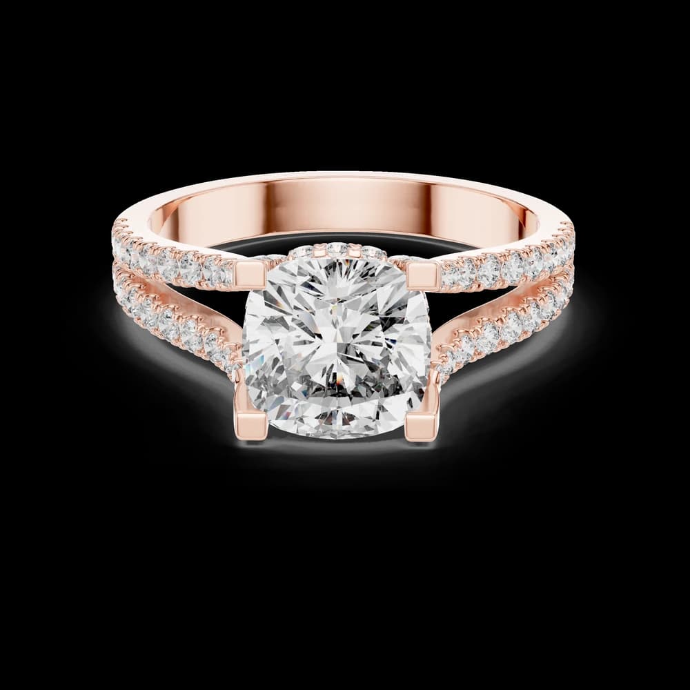 Dawn Mist Lab Grown Diamond Frosted Ring - Image 1 Dawn Mist Lab Grown Diamond Frosted Ring, view 1 of 6