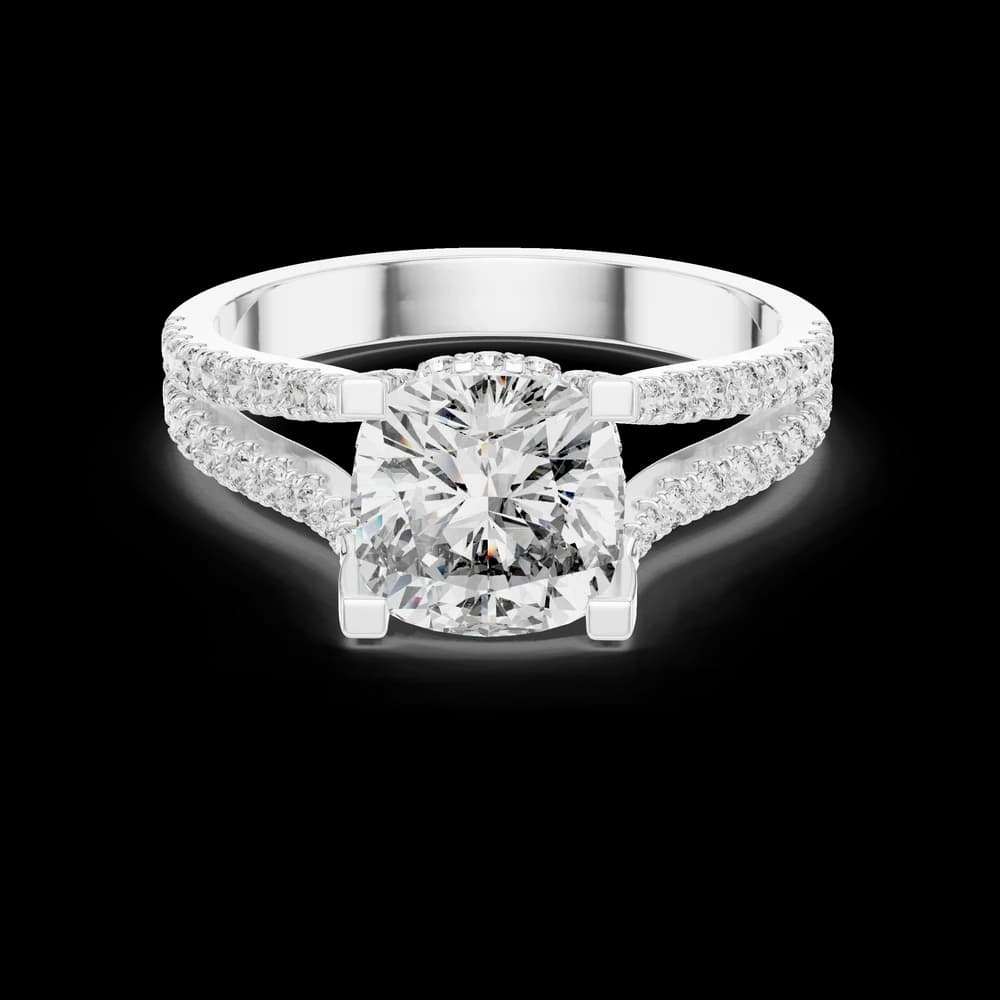 Dawn Mist Lab Grown Diamond Frosted Ring - Image 2 Dawn Mist Lab Grown Diamond Frosted Ring, view 2 of 6