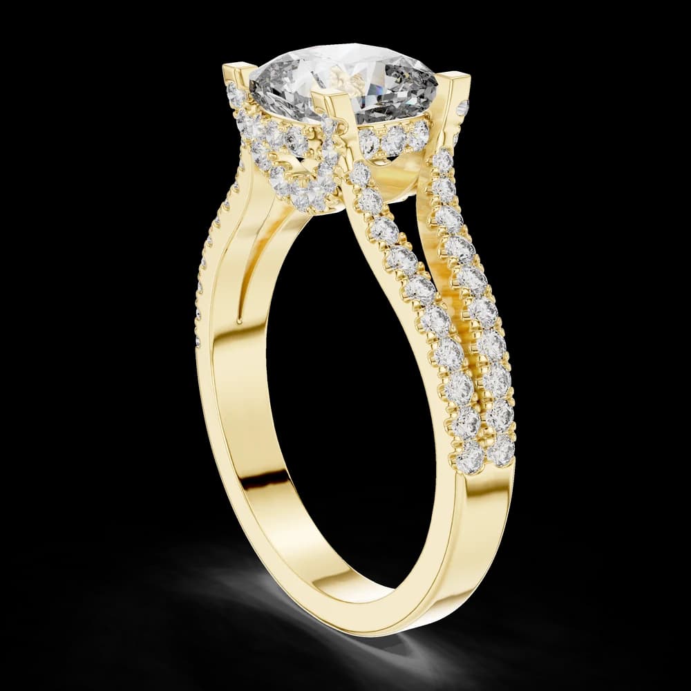 Dawn Mist Lab Grown Diamond Frosted Ring - Image 4 Dawn Mist Lab Grown Diamond Frosted Ring, view 4 of 6