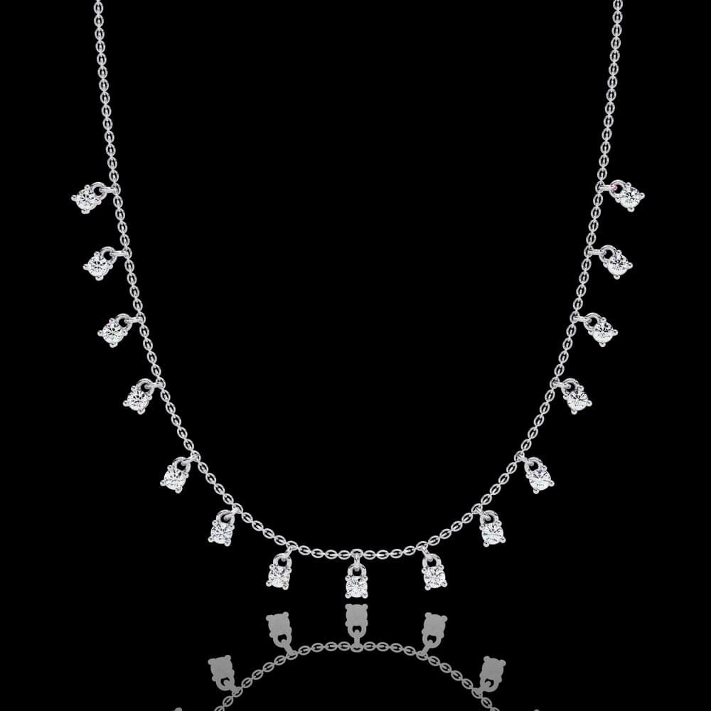 Plima Lab Grown Diamond Drop Necklace - Image 1 Plima Lab Grown Diamond Drop Necklace, view 1 of 2