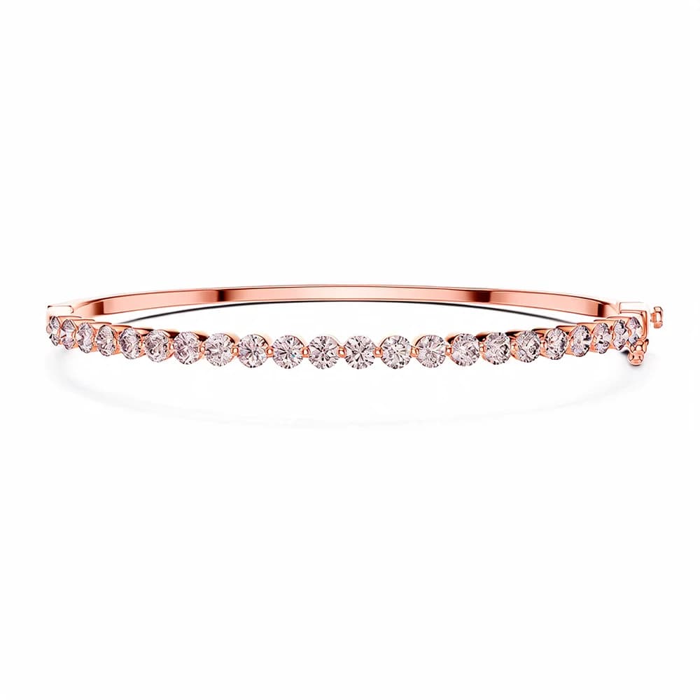 Elegant Floating Solitaire Lab grown diamond Bracelet - Image 2 Elegant Floating Solitaire Lab grown diamond Bracelet, view 2 of 4