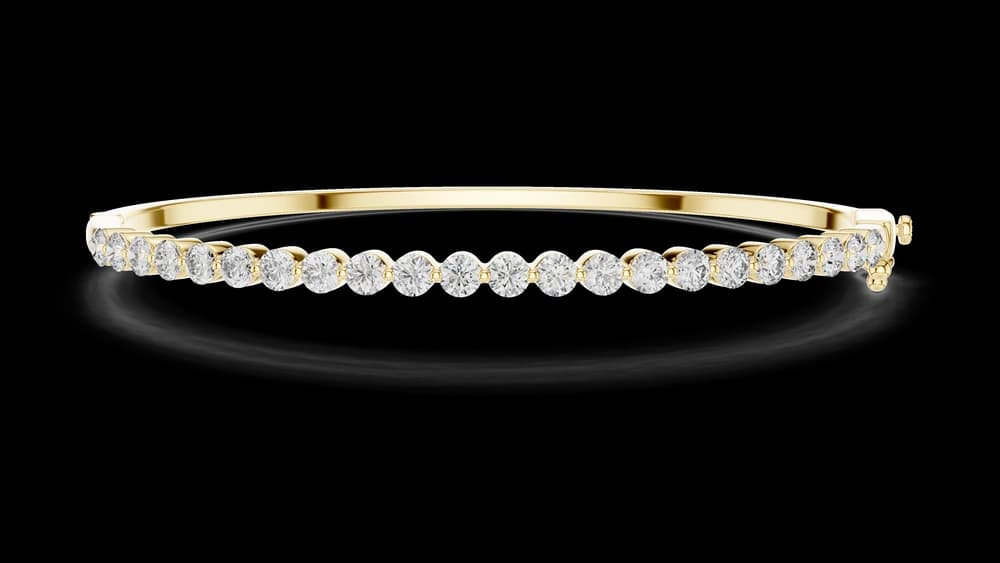 Elegant Floating Solitaire Lab grown diamond Bracelet - Image 4 Elegant Floating Solitaire Lab grown diamond Bracelet, view 4 of 4