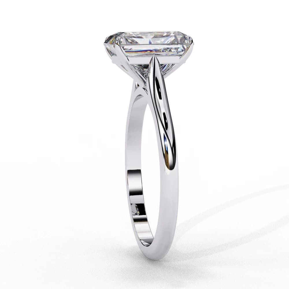 Elegant Radiant Rectangular Lab Grown Diamond Ring - Image 14 Elegant Radiant Rectangular Lab Grown Diamond Ring, view 14 of 14