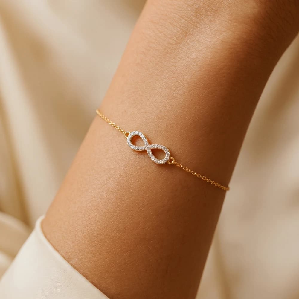 Celestial Infinity Lab Grown Diamond Bracelet - Image 2 Celestial Infinity Lab Grown Diamond Bracelet, view 2 of 5