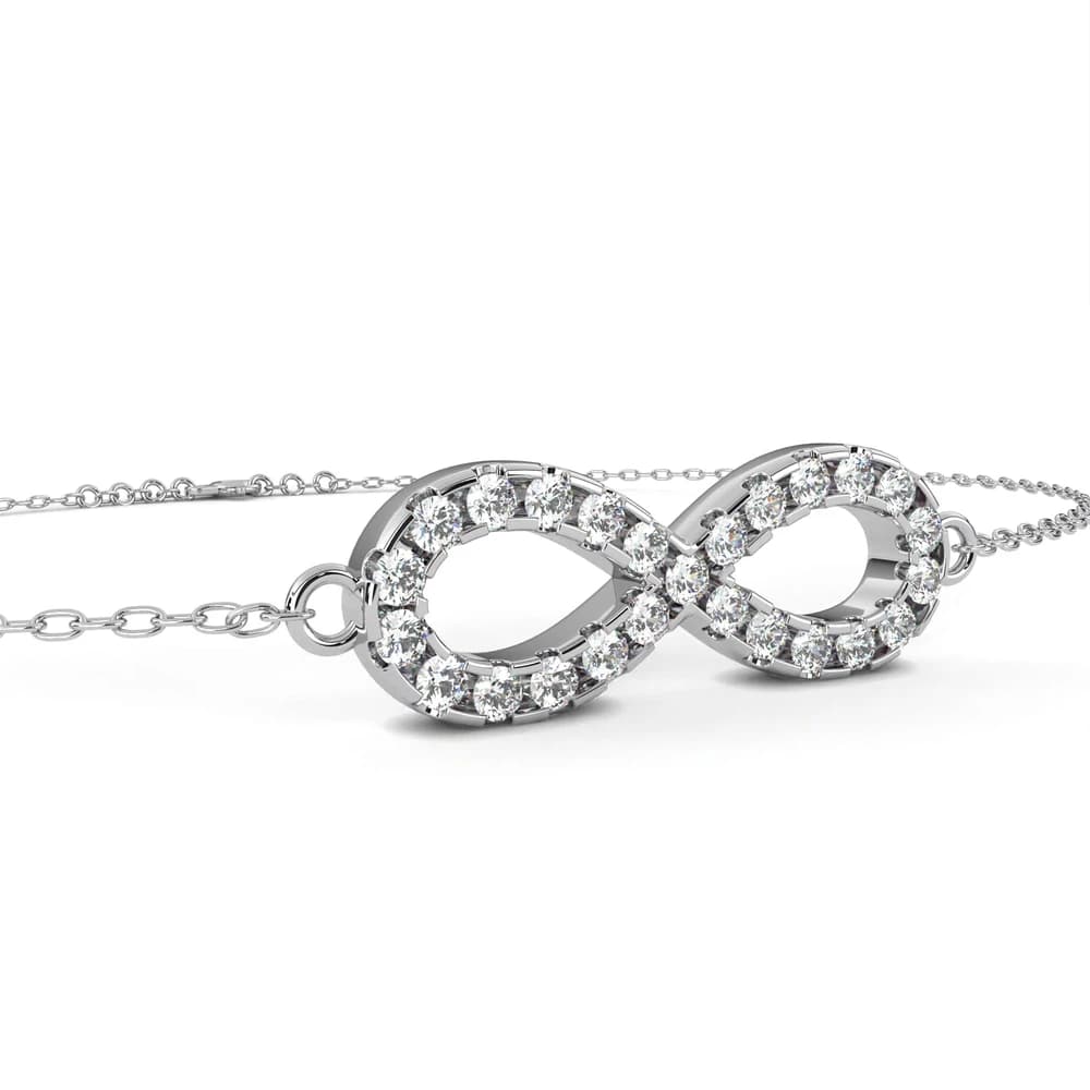 Celestial Infinity Lab Grown Diamond Bracelet - Image 3 Celestial Infinity Lab Grown Diamond Bracelet, view 3 of 5