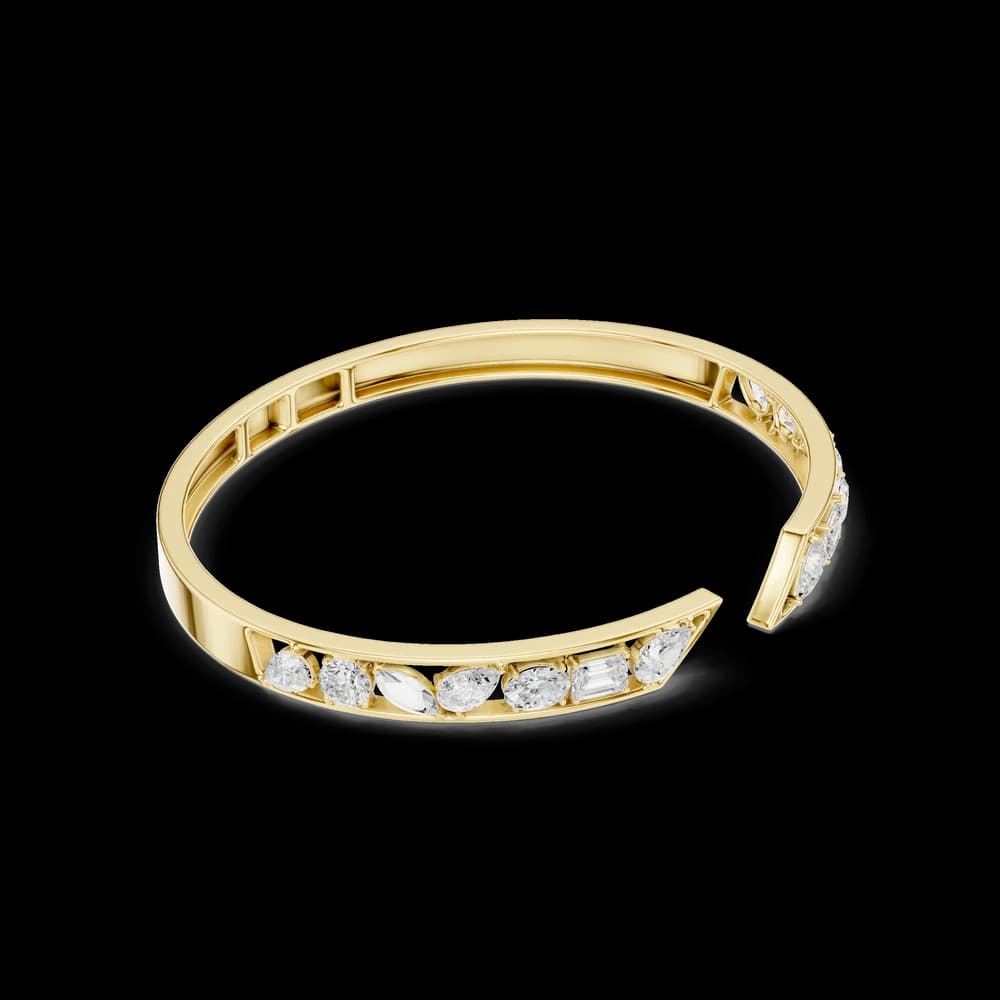 Pear Emerald Oval Marquise Round 3.51 Carat Lab Grown Diamond Bracelet - Image 4 Pear Emerald Oval Marquise Round 3.51 Carat Lab Grown Diamond Bracelet, view 4 of 6