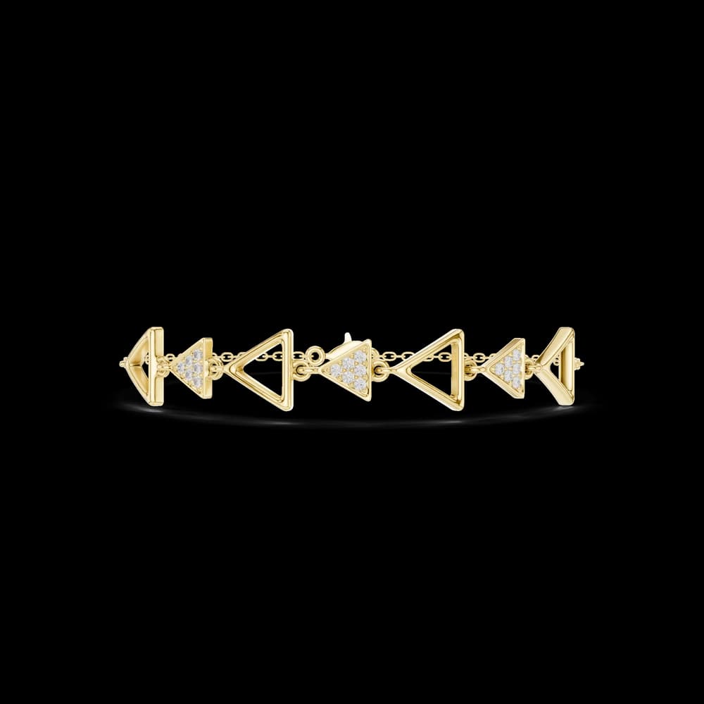 Round 0.15 Carat Lab Grown Diamond Bracelet - Image 3 Round 0.15 Carat Lab Grown Diamond Bracelet, view 3 of 6
