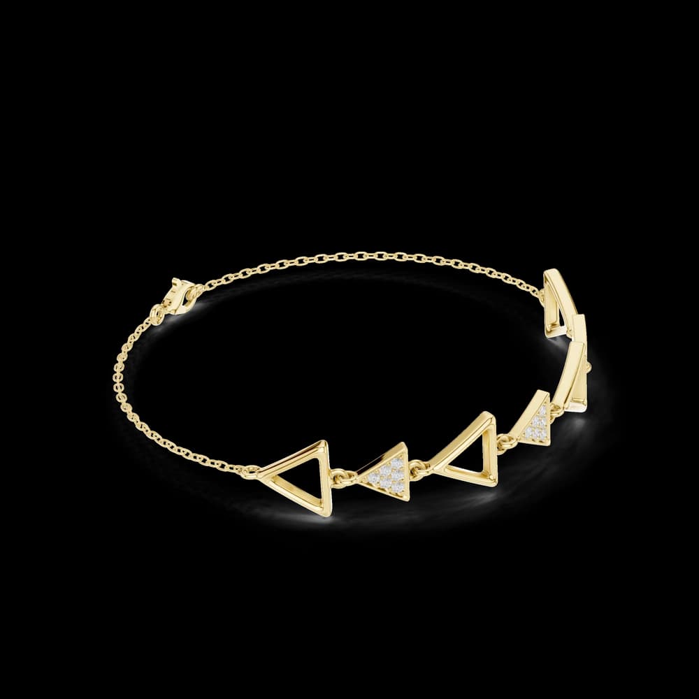 Round 0.15 Carat Lab Grown Diamond Bracelet - Image 4 Round 0.15 Carat Lab Grown Diamond Bracelet, view 4 of 6